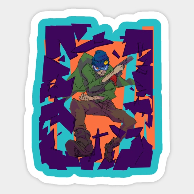 Detective Thatch Sticker by Orbiter & Rover